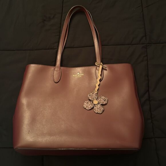 Kate Spade Purple/Maroon Medium sized tote. - Picture 2 of 13